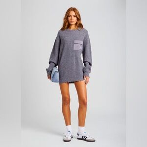 Ser.o.ya Devin Wool sweater dress pewter grey XS
